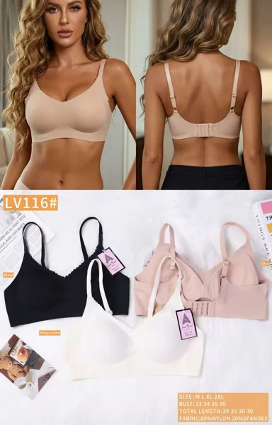 Brasier sin costura sin varilla borde festoneado
