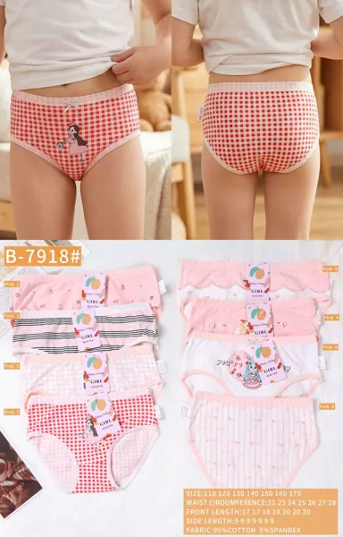 Panti de algodón niña estampado surtido