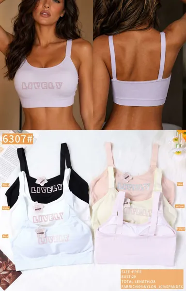 Bralette sin costuras con copa fija