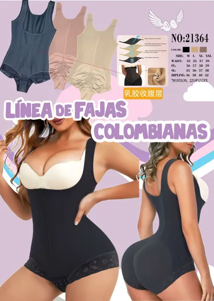 Faja colombiana body de látex reductora