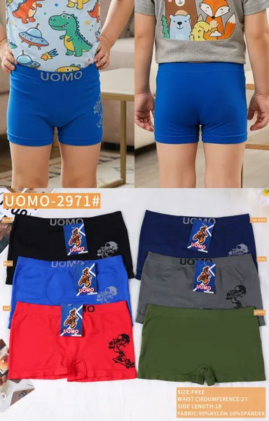 Bóxer de niño sin costuras estampado dinosaurio