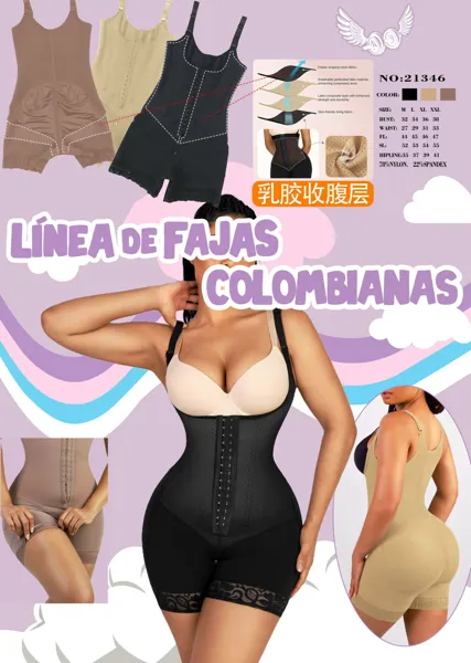 Faja colombiana body completo con cierre frontal