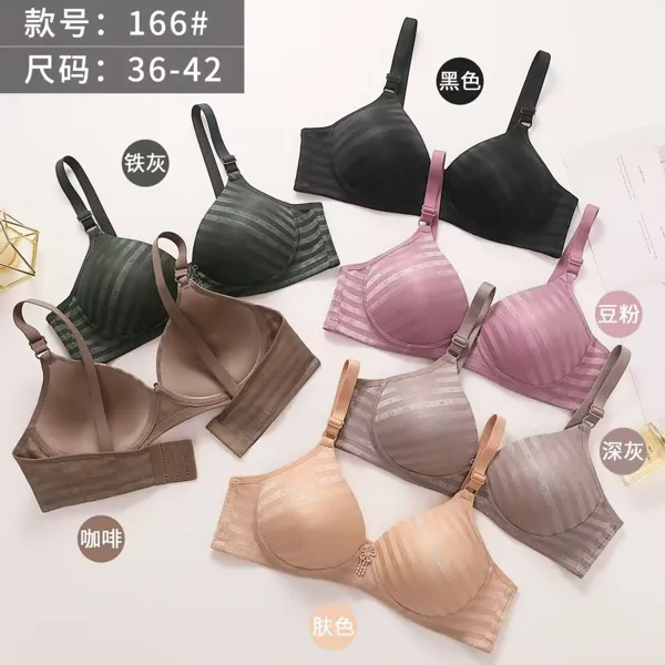 Brasier sin costura con textura de rayas