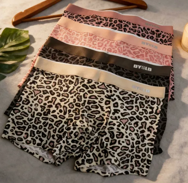 Boxer de hombre estampado leopardo