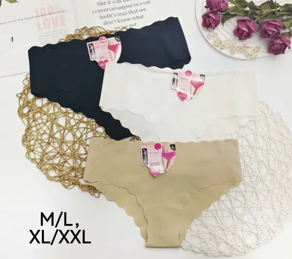Bikini invisible sin costuras borde ondulado