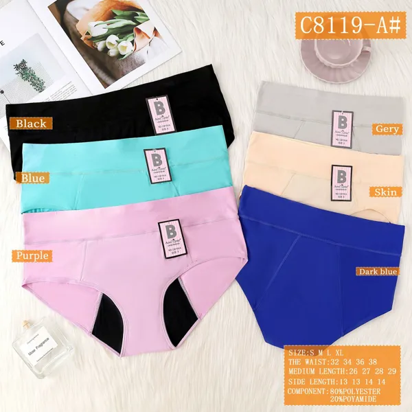 Panty menstrual anti-fugas tiro medio