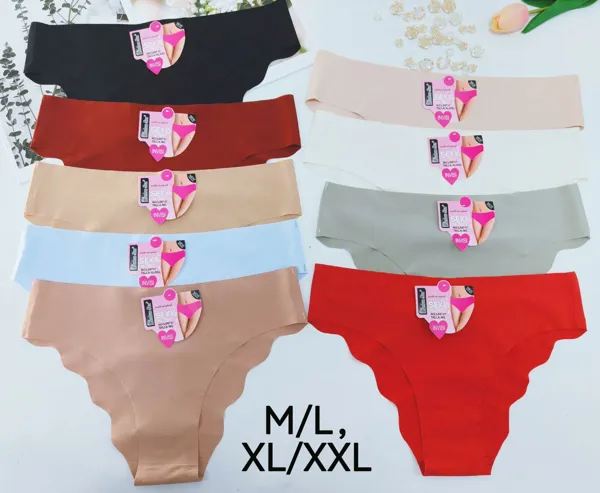 Panty bikini invisible sin costuras multicolor