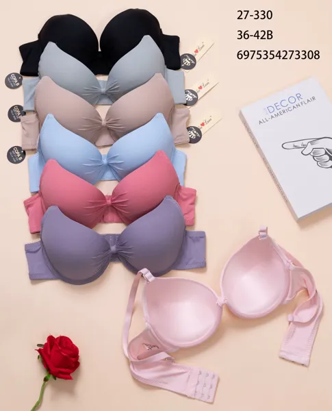 Brasier push up liso en tonos pastel copa B
