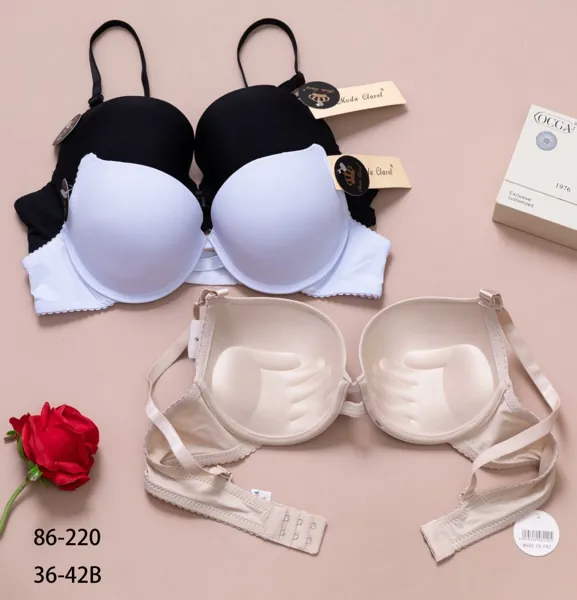 Brasier push up liso con relleno grueso copa B