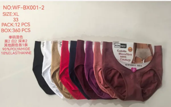 Panti bikini de microfibra sin costuras