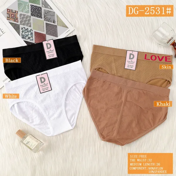 Pantaleta de malla texturizada Love