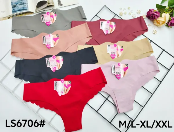 Bikini sin costuras borde ondulado