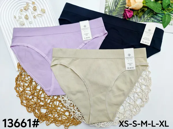 Bikini sin costuras acanalado tipo tai