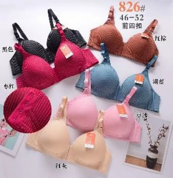Brasier push-up de puntos con broche frontal talla plus