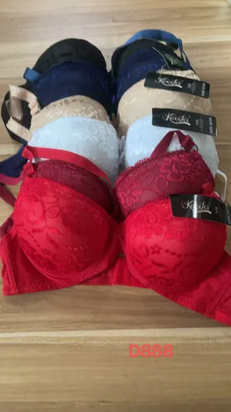 Brasier con copa de encaje floral