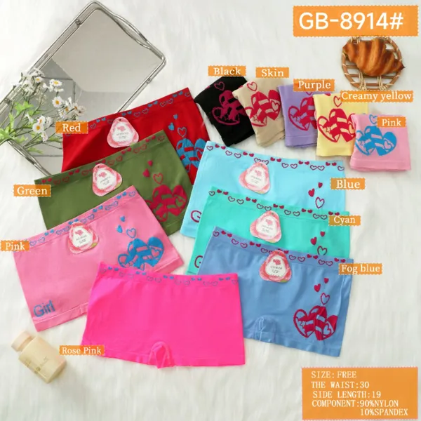 Boxer sin costuras con estampado de corazones