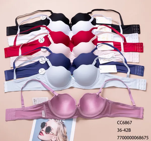 Brasier push-up multiuso liso copa B