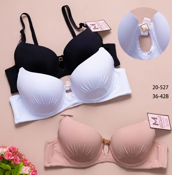 Brasier push up sin costuras con abertura frontal