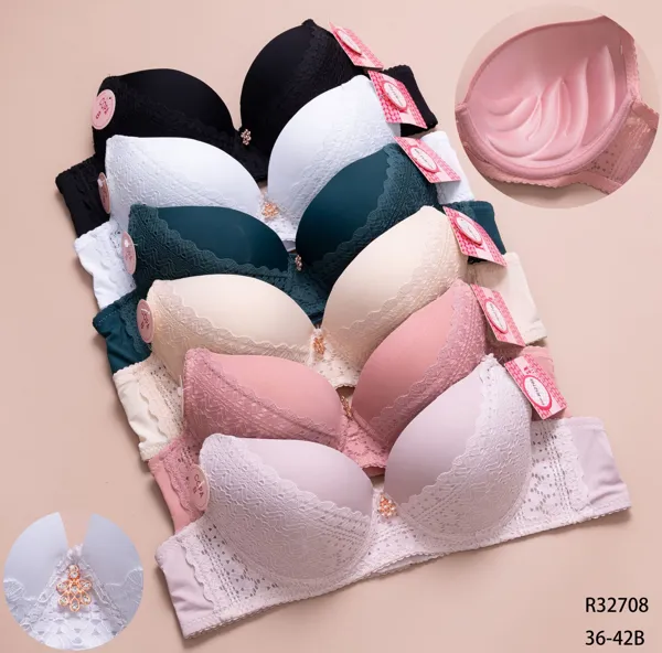 Brasier push up de encaje copa B