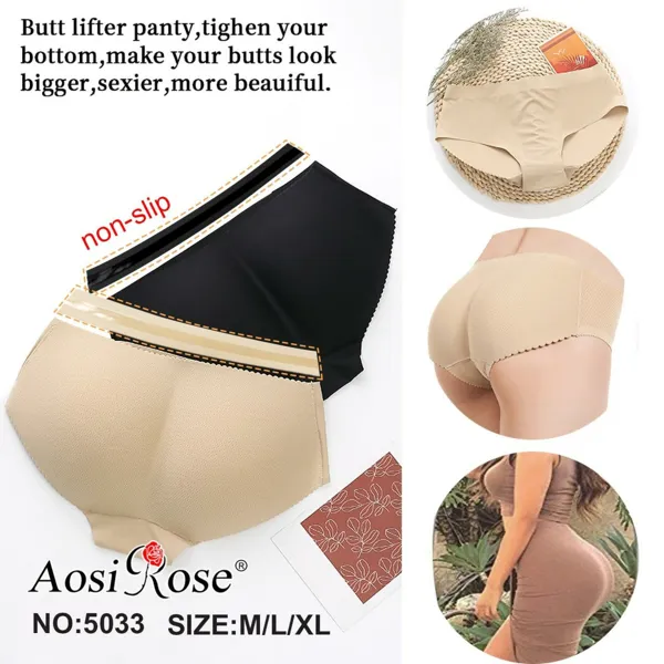 Panty realzador de glúteos con relleno acolchado
