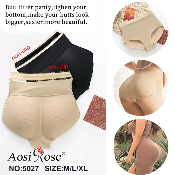 Panty realzador de glúteos con relleno