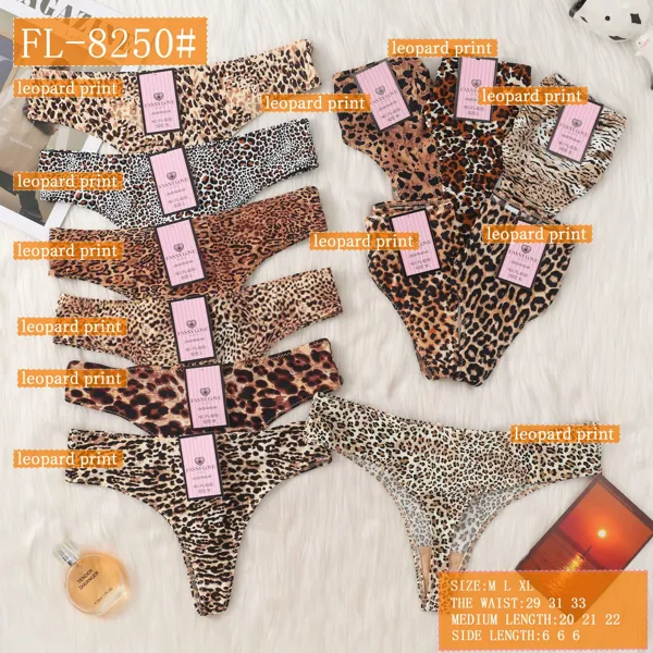 Tanga sin costuras animal print