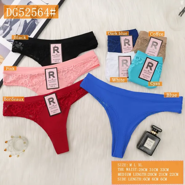 Tanga de encaje sin costuras