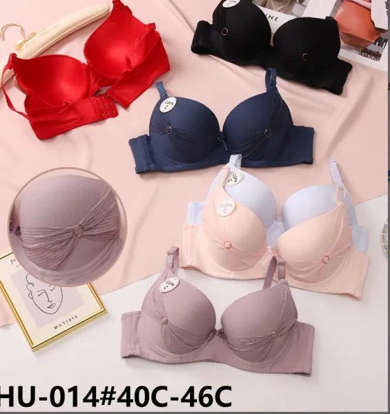 Brasier push-up talla grande con realce central