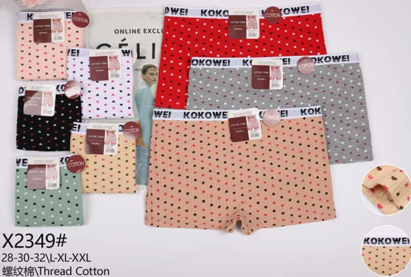 Boxer de algodon con corazones