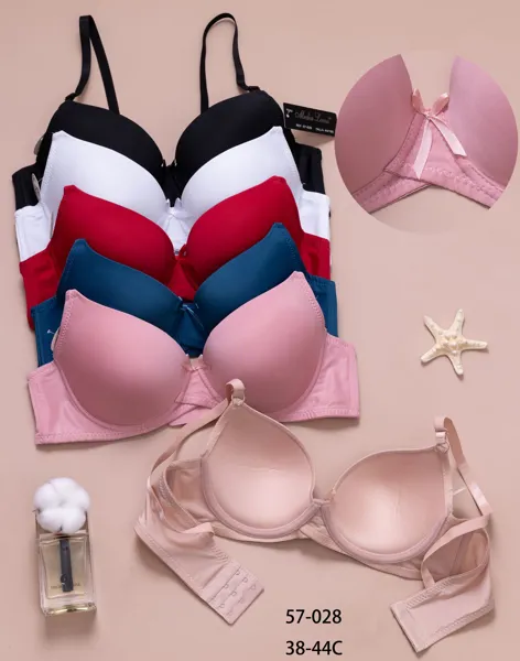 Brasier push-up talla grande con moño