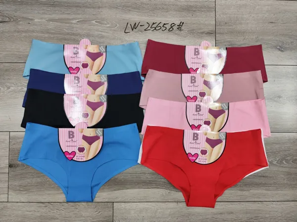 Panty bikini sin costuras acanalado liso