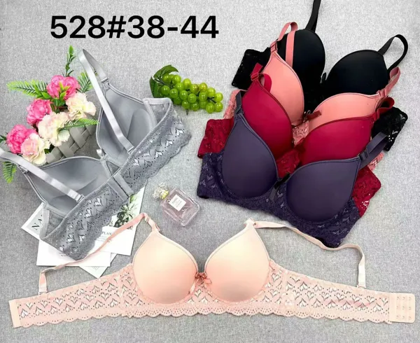 Brasier push-up con encaje en alas