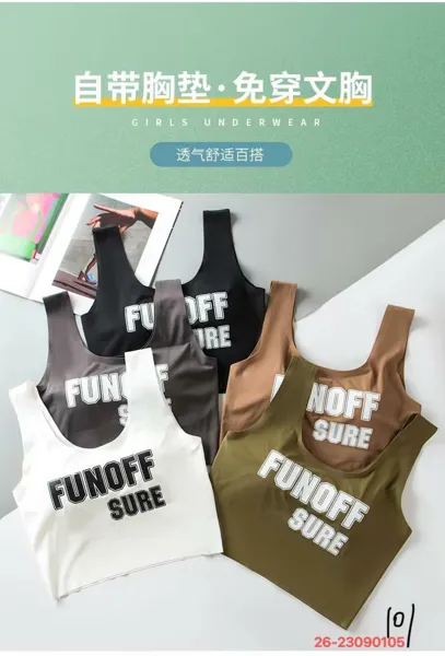 Top con copa integrada estampado FUNOFF