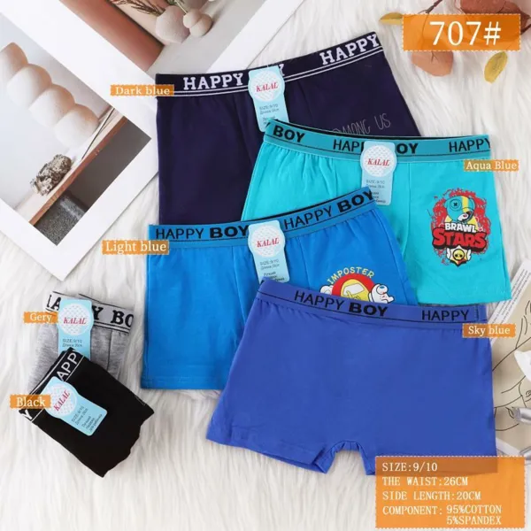 Boxer de algodón para niño estampado