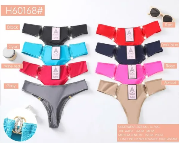Tanga sin costuras de talle bajo