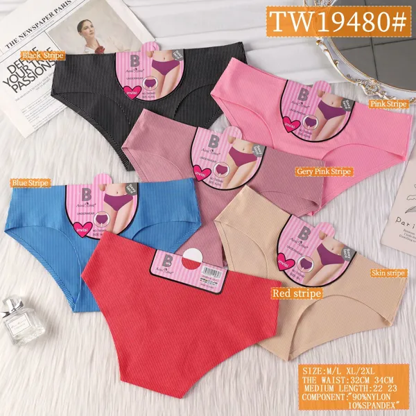 Panti sin marcas invisible texturizado a rayas