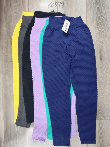 Leggings texturizado fruncido realza glúteos anticelulitis