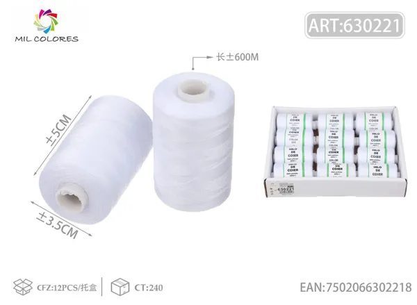 hilo de coser 600m± No.1