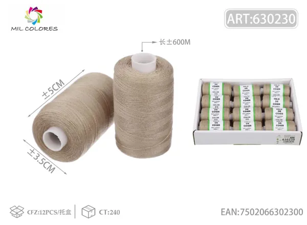 hilo de coser 600m± No.10