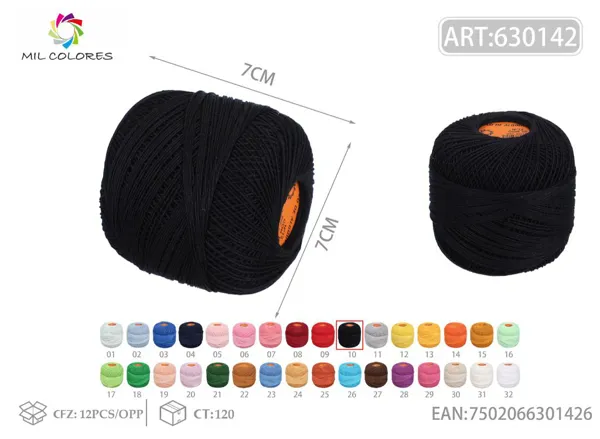 Hilo No.12 10 negro