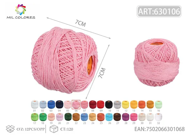 Hilo No.6 6 rosa claro