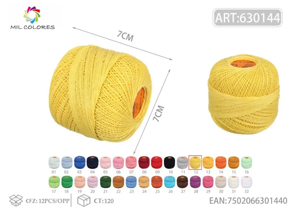 Hilo No.12 12 amarillo limón