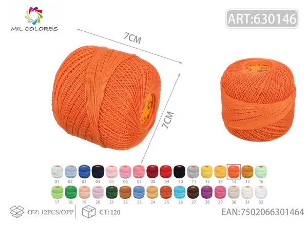 Hilo No.12 14 naranja