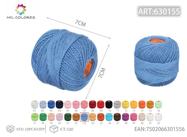 Hilo No.12 23 azul vaquero