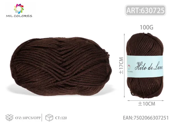Lana gruesa macarrón 100g rosa