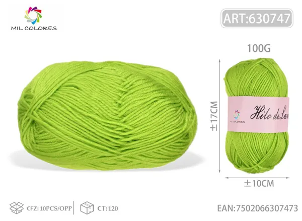 100G hilo de lana fino M22