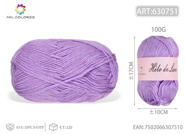 100G hilo de lana fino M26