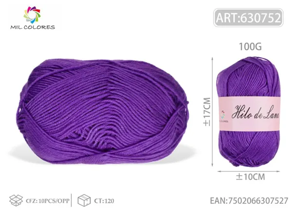 100G hilo de lana fino M27