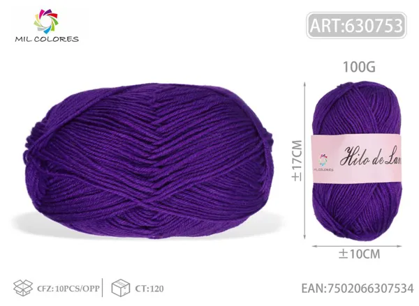 100G hilo de lana fino M28