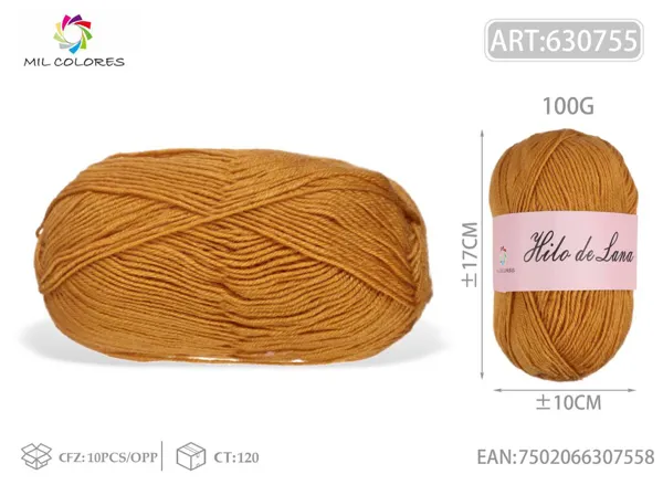 100G hilo de lana fino M30
